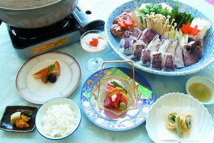 케도인 리조트 석식 카이세키 상차림